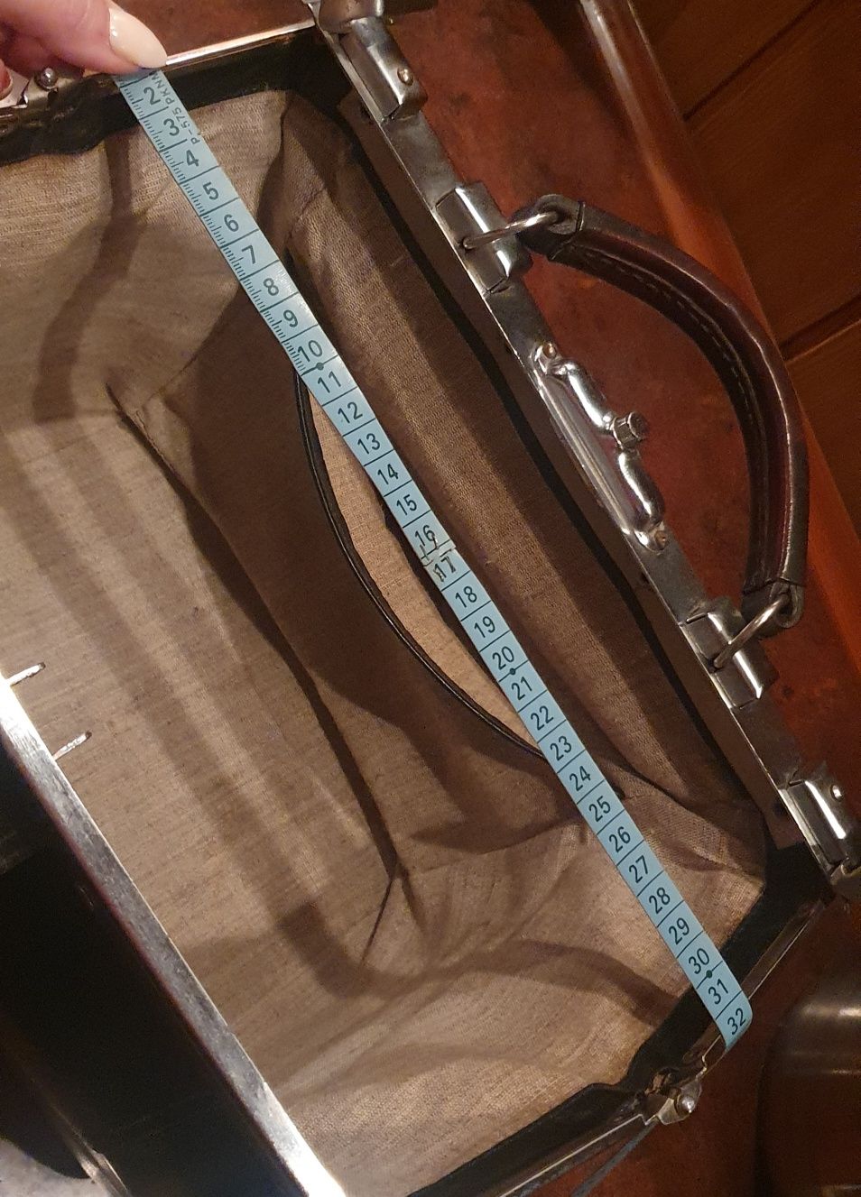 Super kuferek, torba lekarska skóra