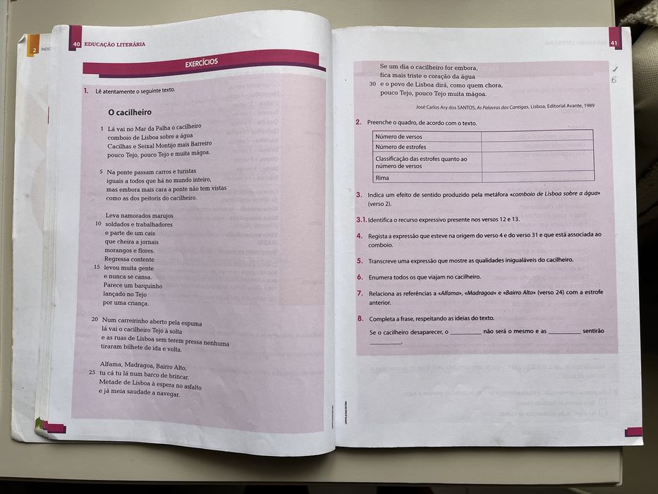 Manual de Apoio / Livro / Português 6.º Ano