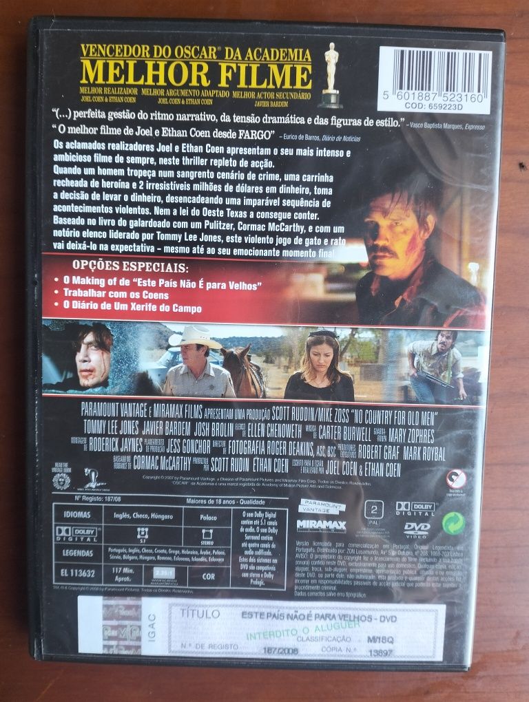 DVD Este País não é para Velhos