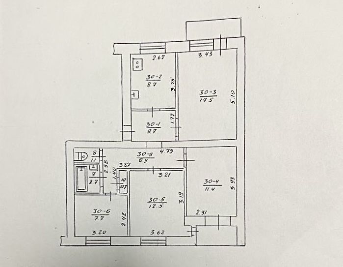 Продаж 4 кімнатної квартири ЧЕСЬКОГО типу