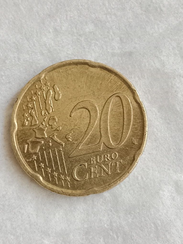 Продаж рідкісна монета номіналом 20 евроцентів