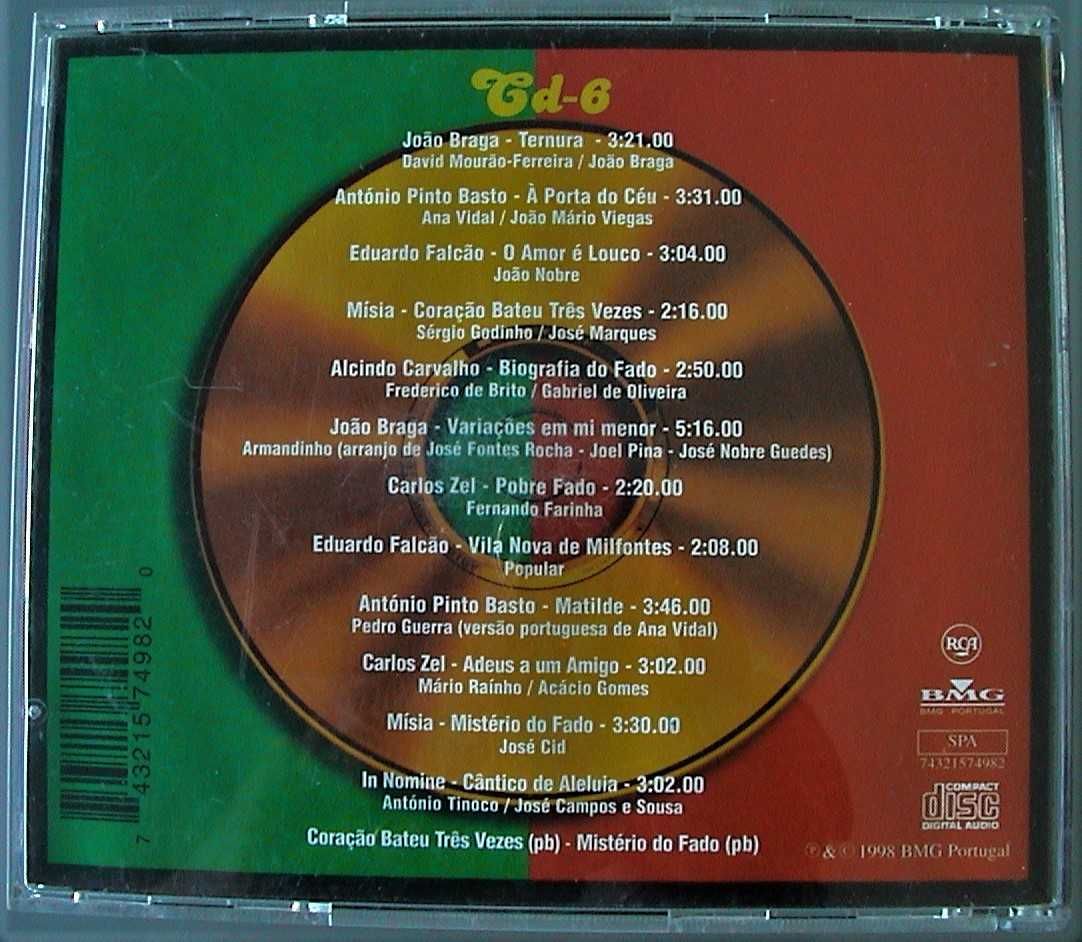 cds Música ligeira-Fado-Tunas-Preço total dos 7 cds. Portes incluídos.