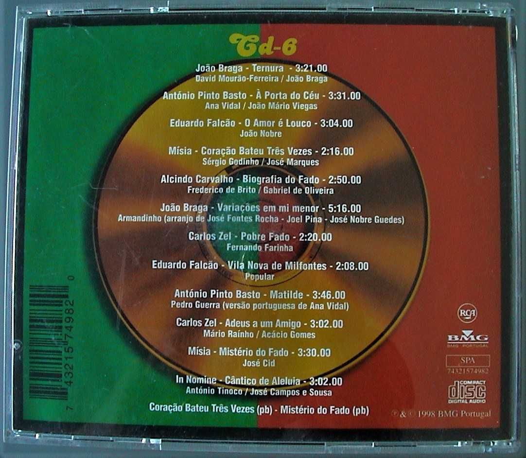 cds Música ligeira-Fado-Tunas - O Preço é de cada um dos 7 cds..