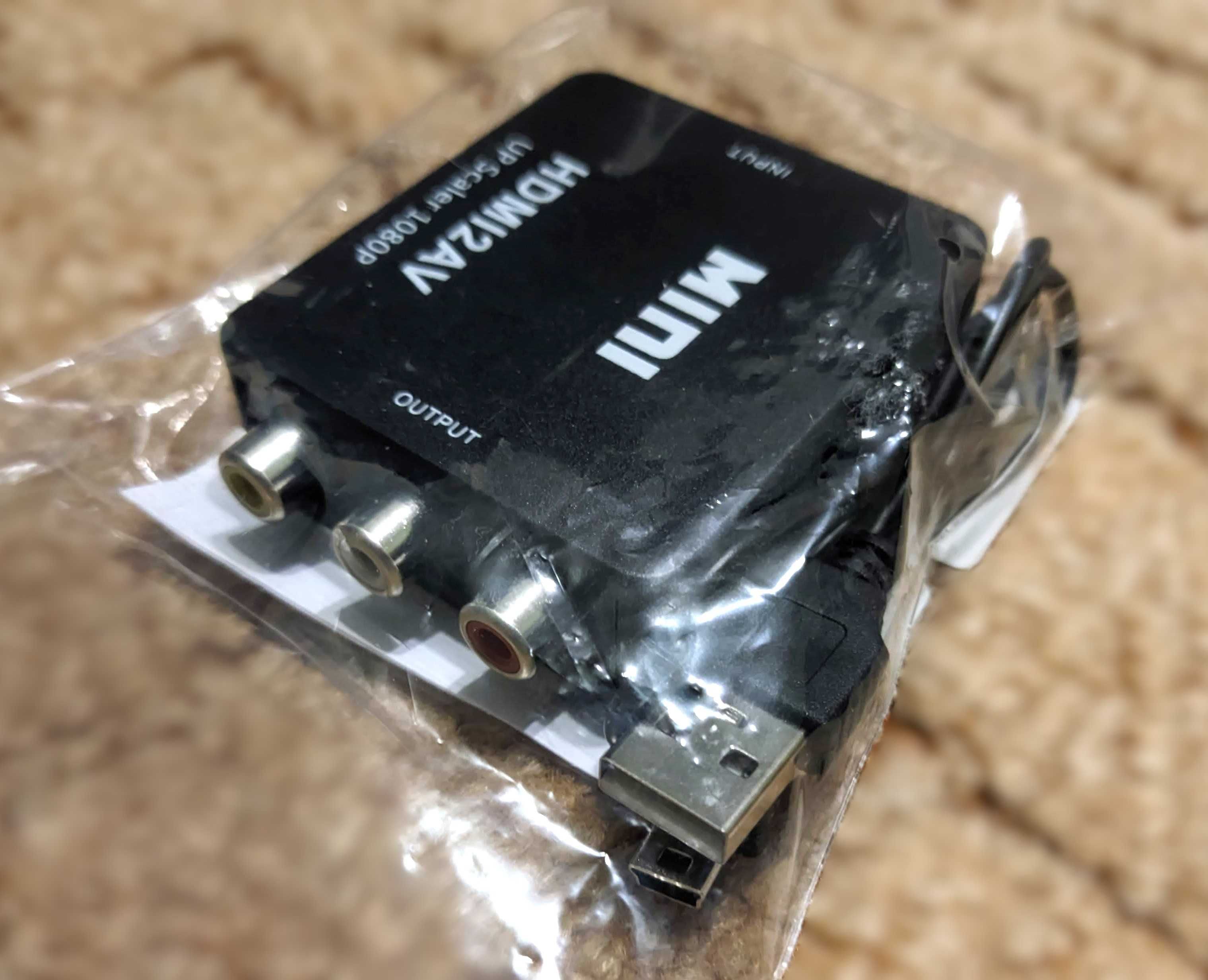 Адаптер HDMI -> RCA (тюльпан)  сигналу від приставки до ТВ