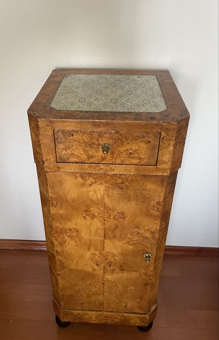 Szafka nocna komoda antyk retro art deco vintage secesja sprzed PRL