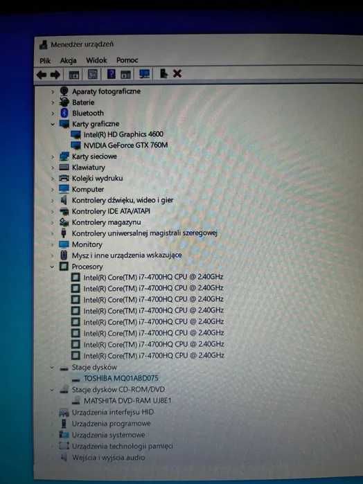 Laptop ASUS N56JR | i7-4700HQ | 16 GB RAM | GTX 760M | HDD 750 GB