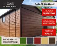 Garaż Blaszany -Orzech| Blaszak |Garaże | Wiaty | Kojce | - ESSTAL*