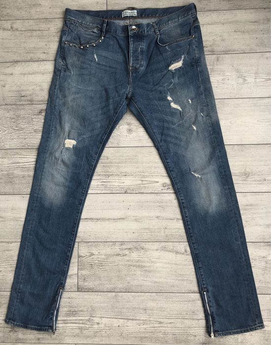 Джинси Zara Destroyed Zip Jeans
