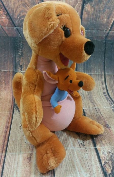 Peluche Kanga e Baby Roo Disney - raro e grande