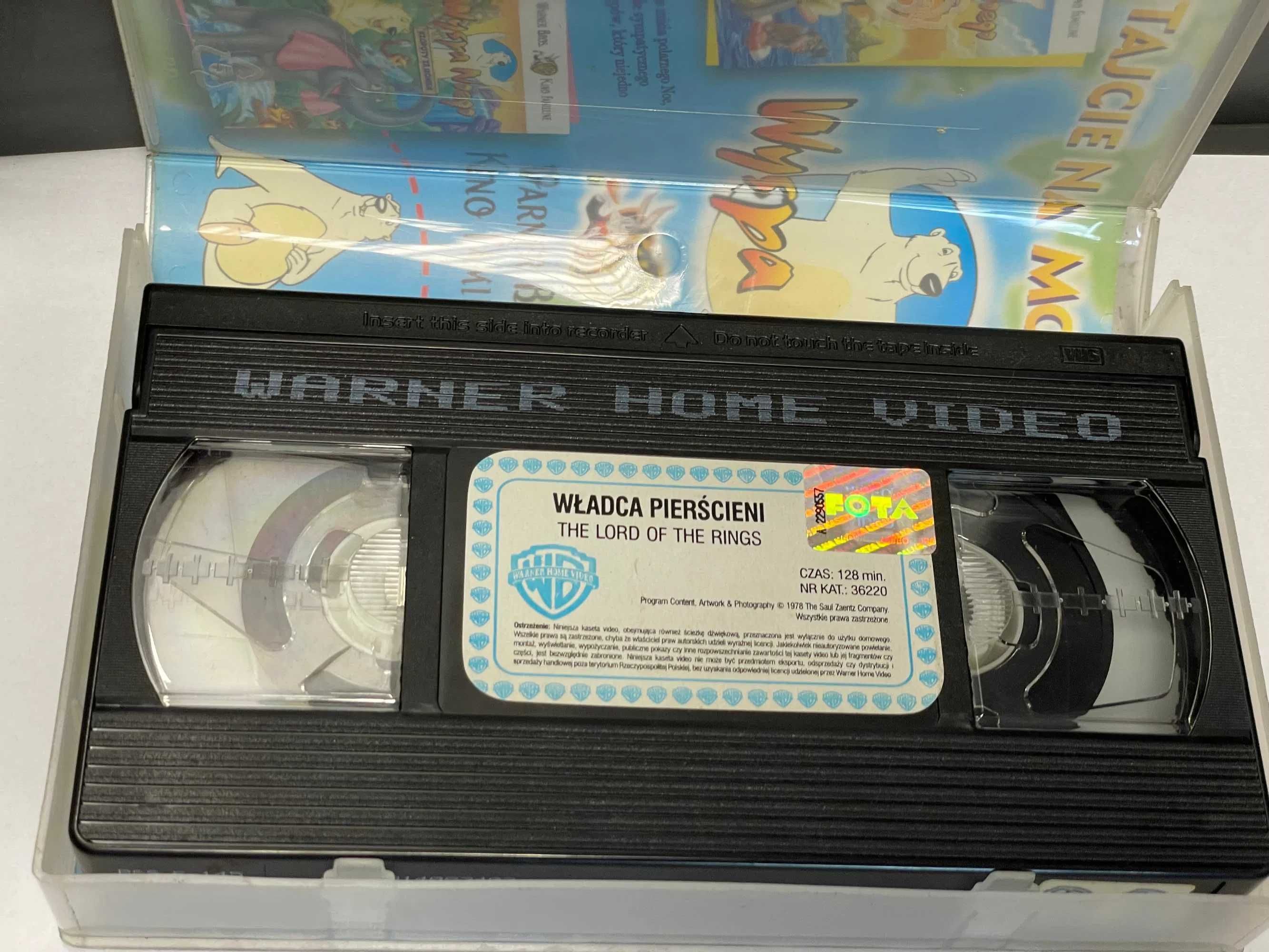 Kaseta VHS Władca Pierścieni Animowana