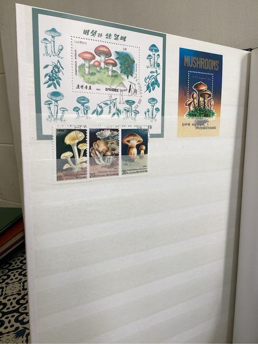 Album de selos formato A 4. Tematicos. (Cogumelos).