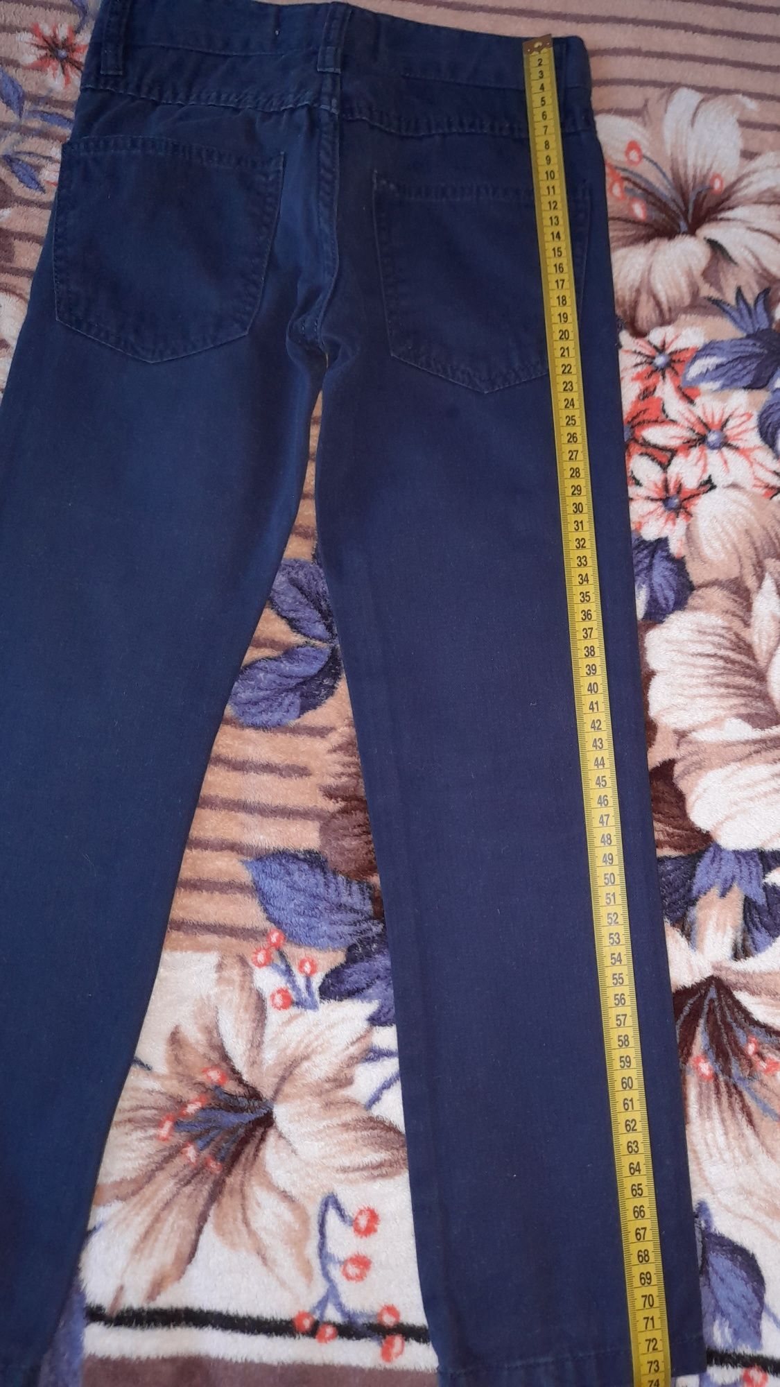 Темно сині котонові джинси розмір 116