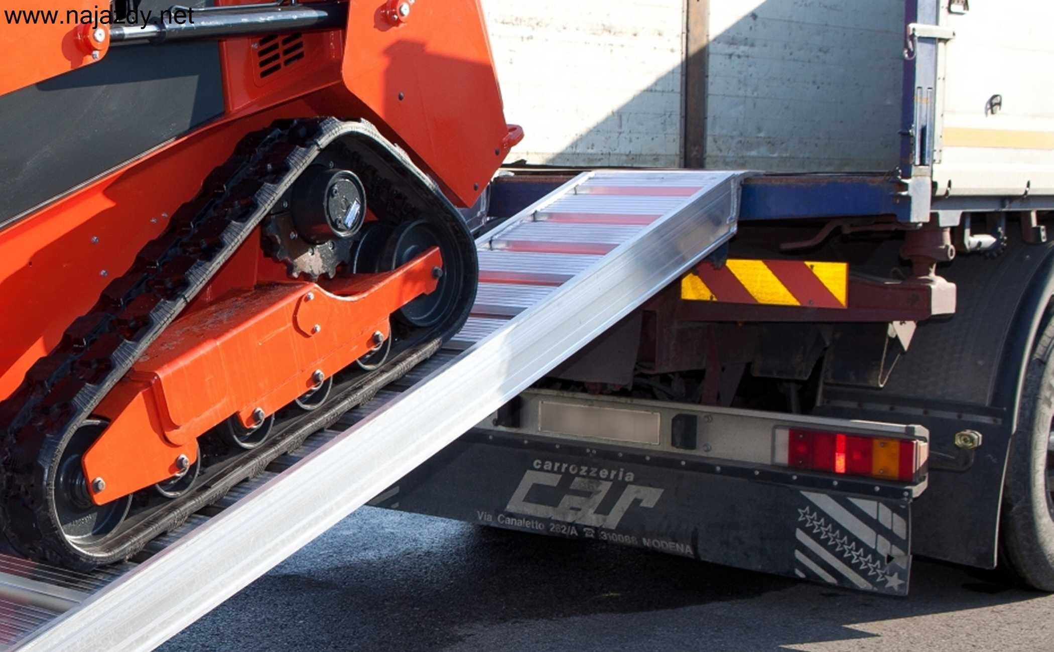 Najazdy Aluminiowe 4m 8t Cert.CE/od ręki/szybka dostawa