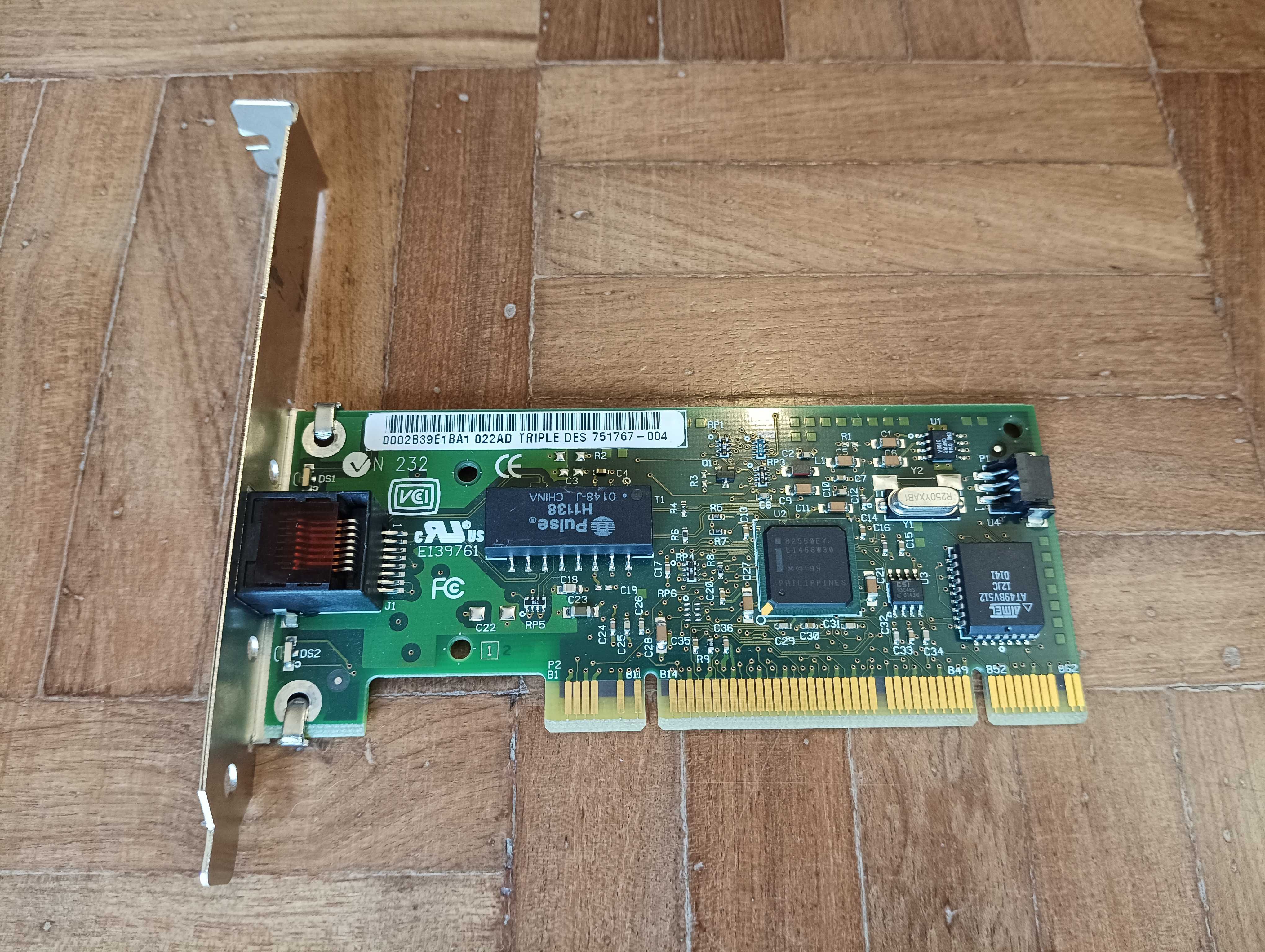 Placa de rede PCI com interface ethernet 10/100 Mbps - Intel