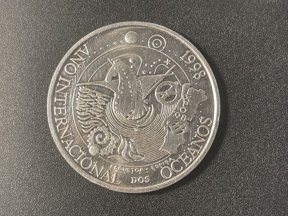 2 Moedas comemorativas 1998 Ano internacional Oceanos