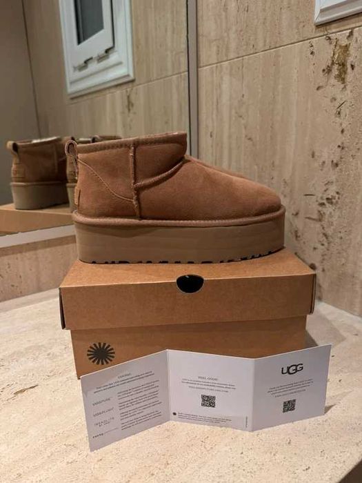 UGG Classic Ultra Mini Platform Boot Chestnut.38