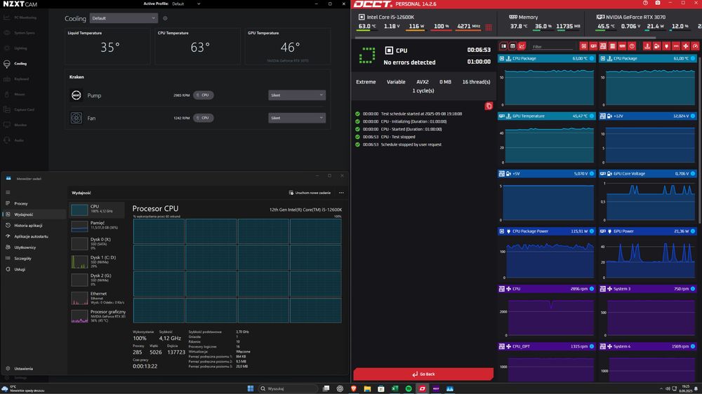 Komputer i5 12600k 32GB DDR5 RTX 3070 Opis!