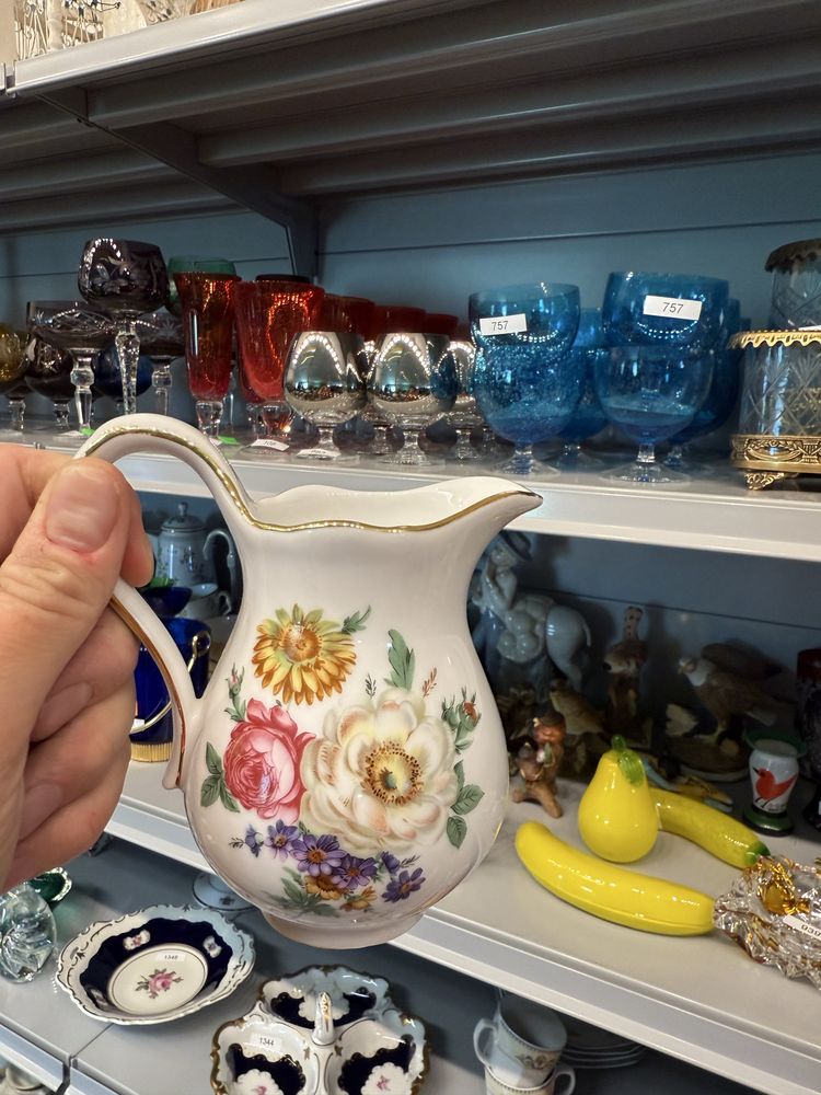 Serwis porcelanowy Tirschenreuth śniadanie herbata kawa kwiaty 1573