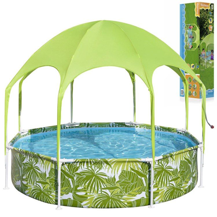 Bestway basen stelażowy 244x51 cm z daszkiem 56432
