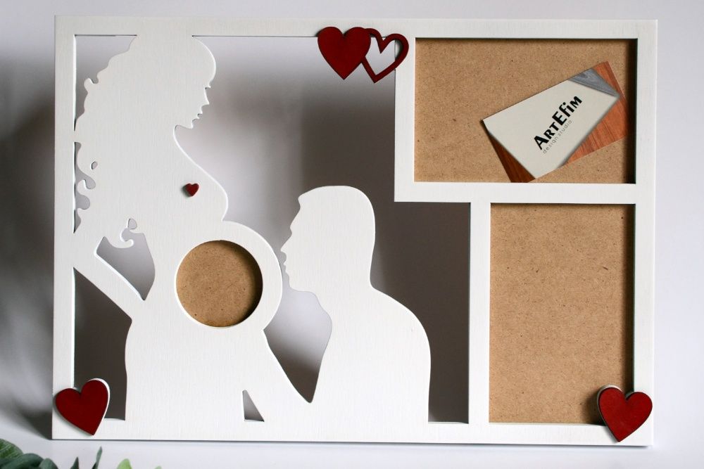 Фоторамки із дерева, іменні фоторамки, рамка метрика, ArtEfim