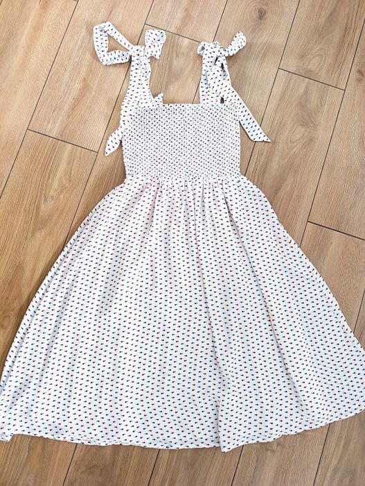 Sukienka damska, elegancka, zwiewna, biała, XS, 34, L, 40, Lulus