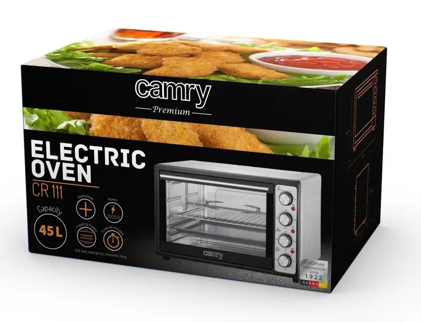 Настільна електропіч camry електродуховка електрична духовка з грилем