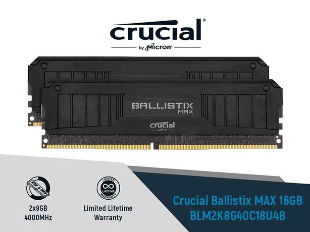 Crucial Ballistix MAX 16GB Kit (2x8GB) DDR4-4000 BLM2K8G40C18U4B |3600