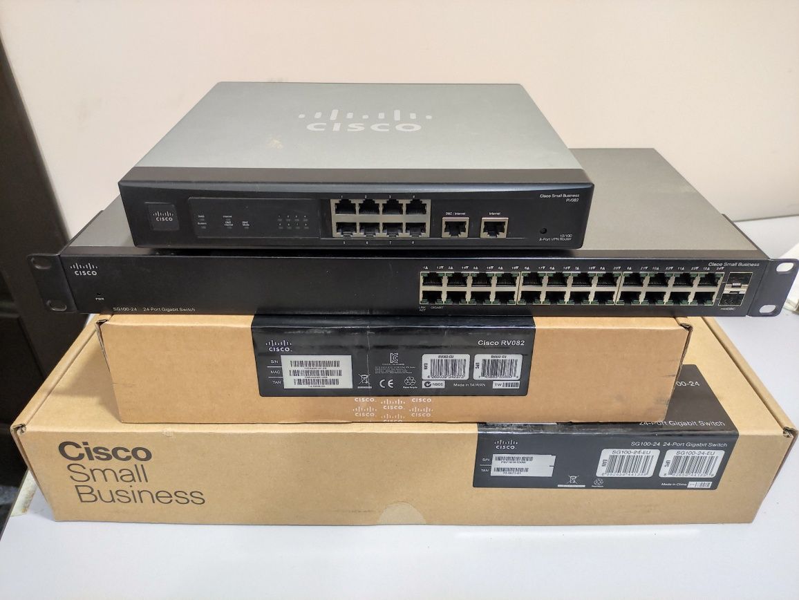 БУ коммутаторы CISCO SG100-24 / RV082