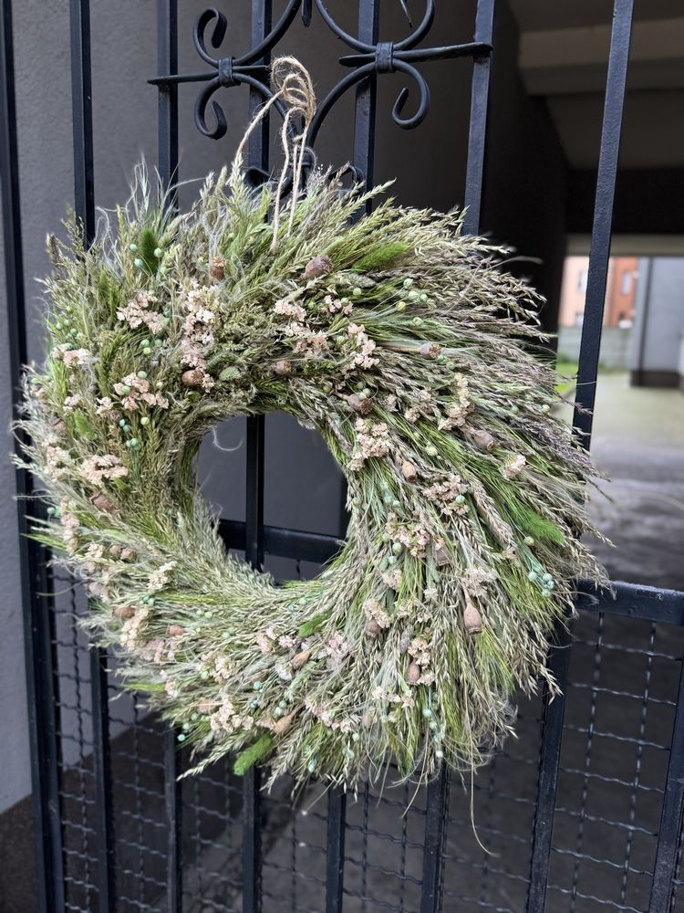 Wianek duży naturalny 65 cm rustykalny