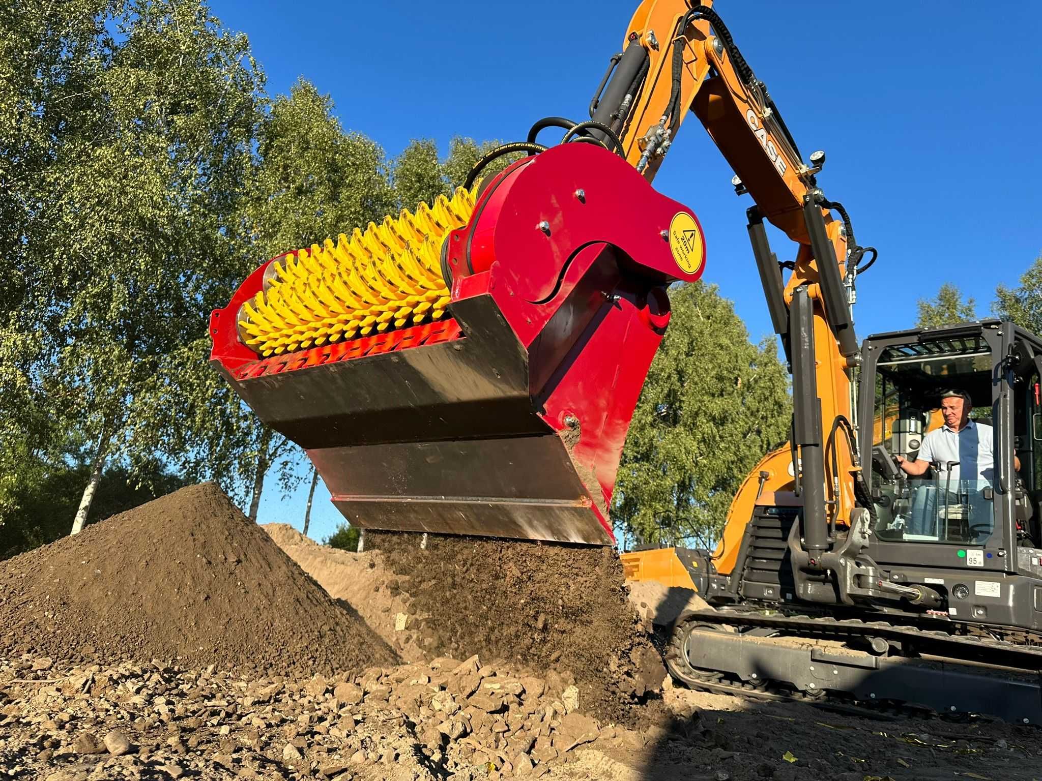 Oryginalna łyżka przesiewająca Rotastar do koparki 4-9 ton