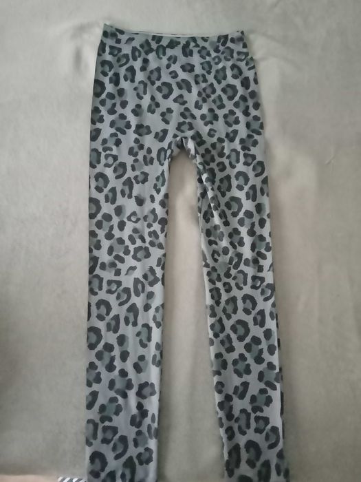 Nowe damskie legginsy M panterka spodnie elastyczne