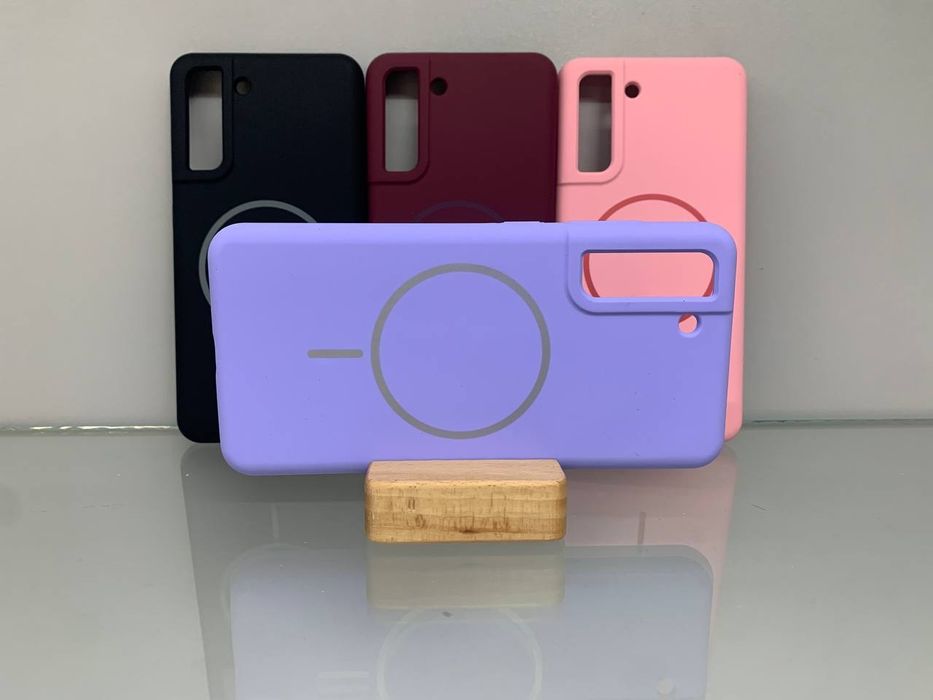 Samsung S21 FE MagSafe Противоударный чехол Софт Тач чохол мікрофібра