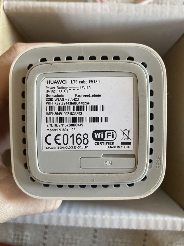 Router Huawei E5180 (Wi-Fi 4), 802.11g, 802.11b