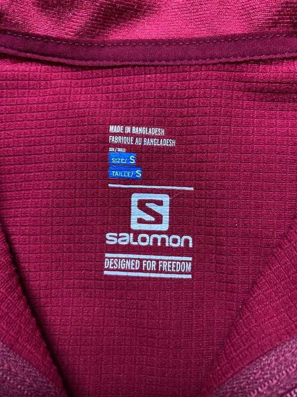 Salomon różowy Polar fleece bluza zip hoodie pink techwear streetwear