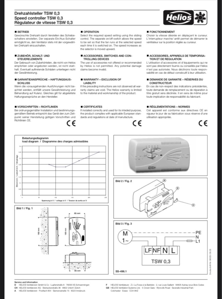 Regulator predkosci silnika Helios
