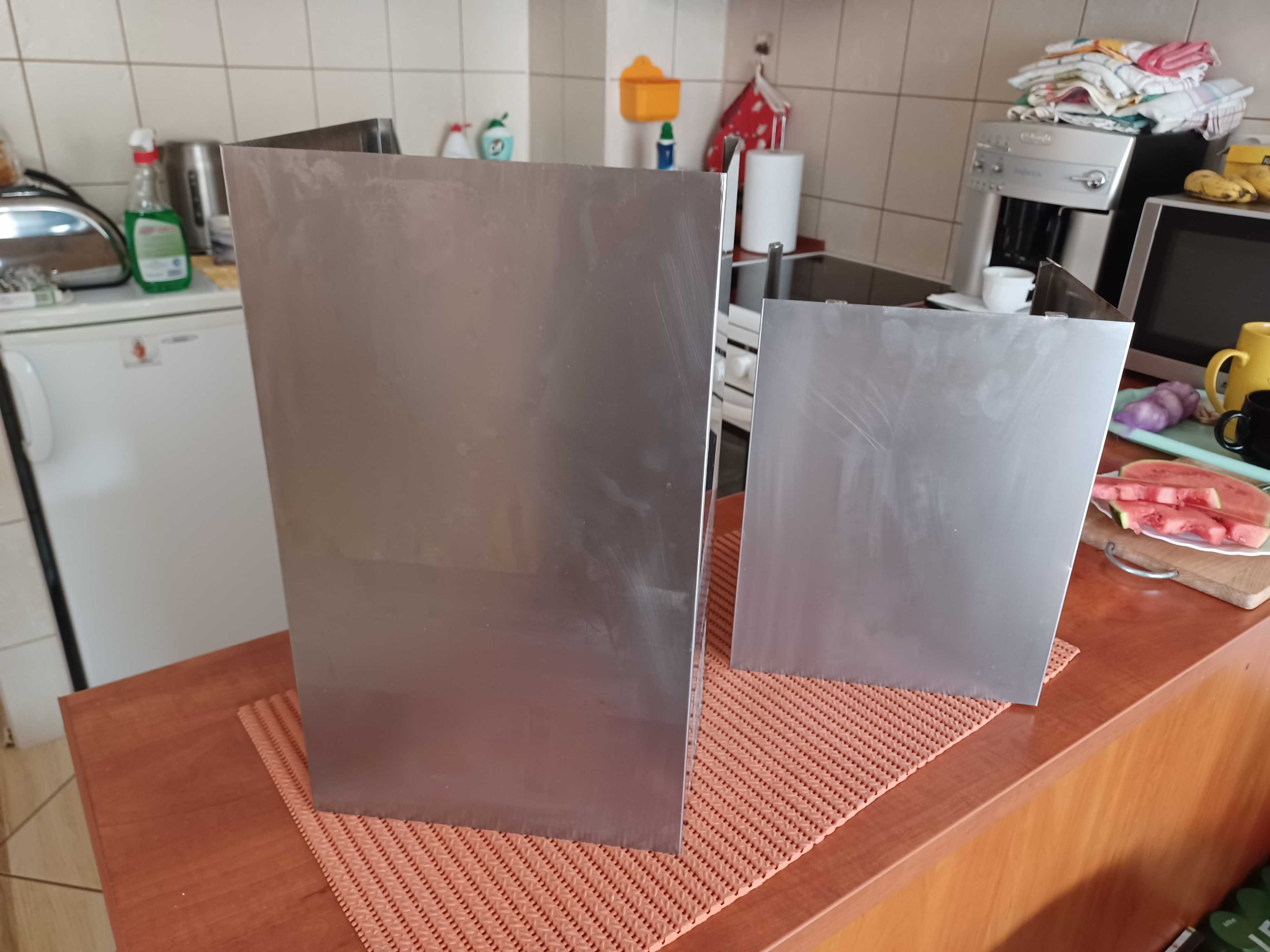 Maskownica Okapu Kuchennego regulowana wysokość srebrny połysk