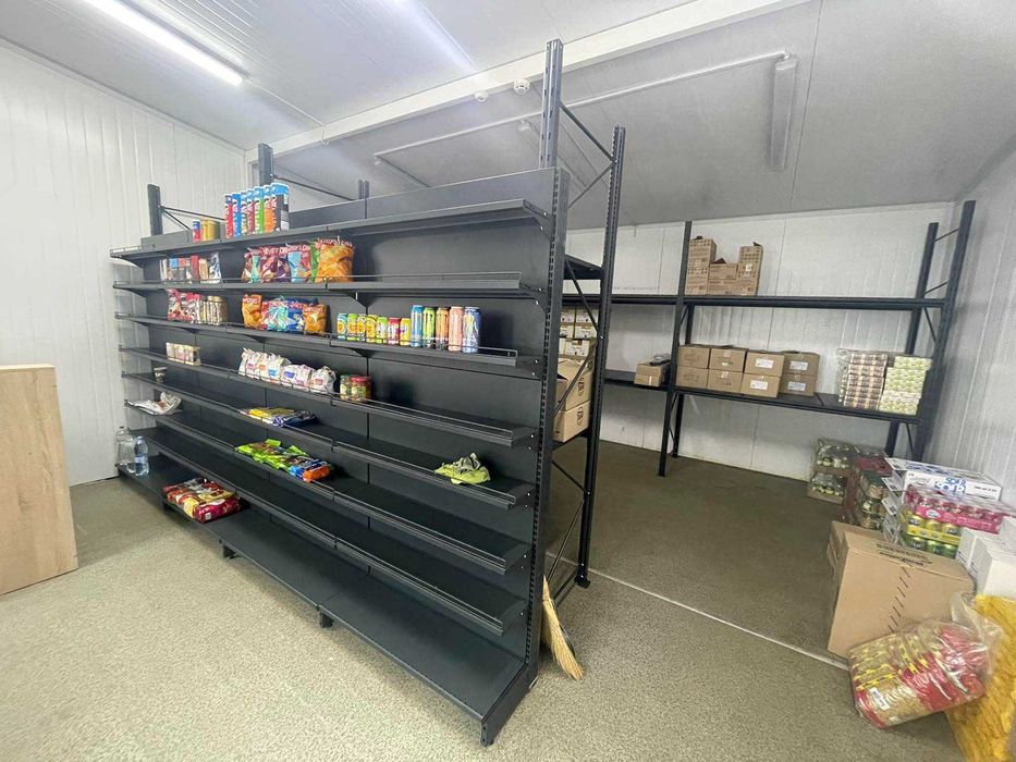 Стелажі торгові. Полички, касові столи, холодильні вітрини