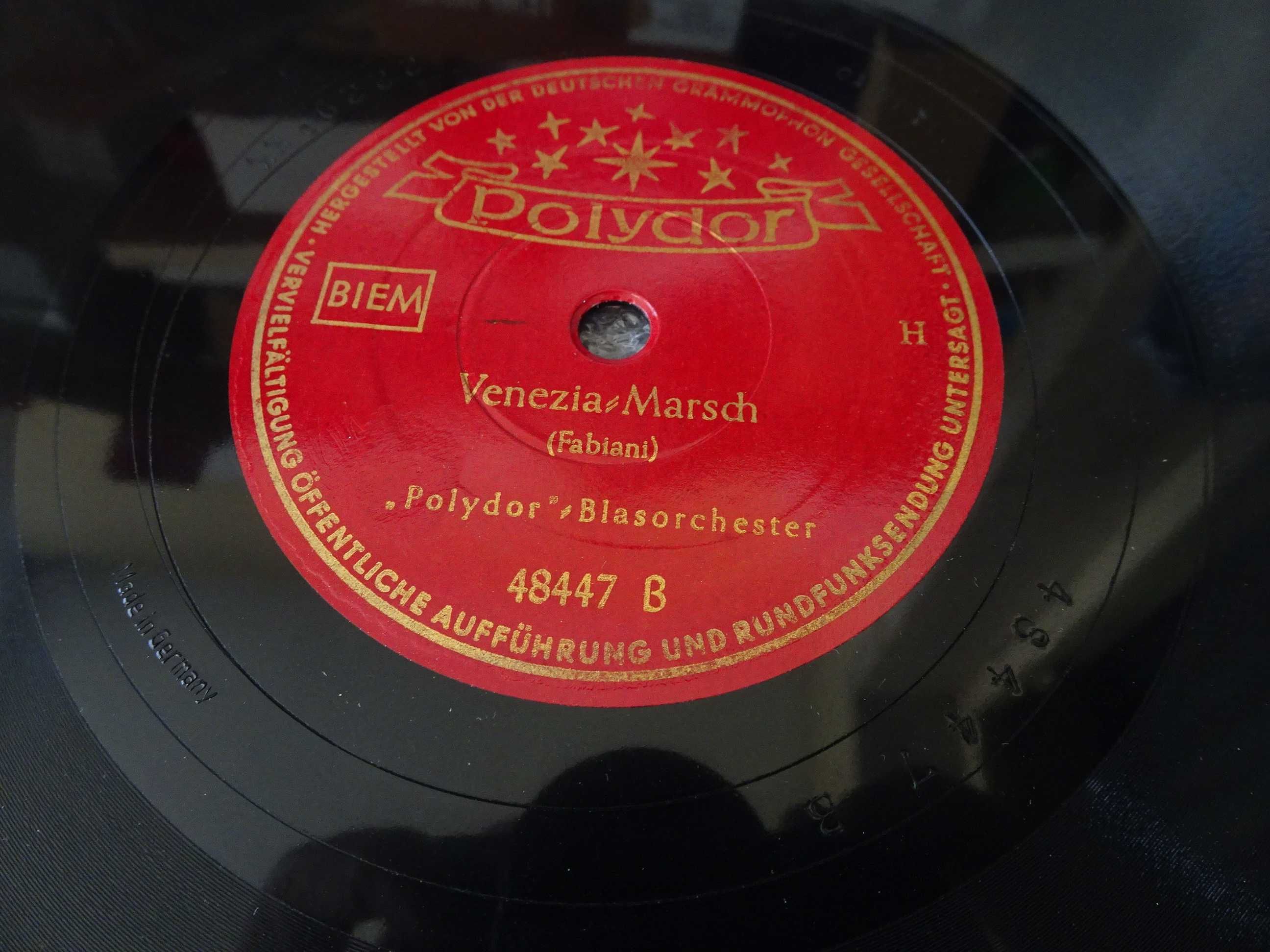 Disco grafonola Polydor Blasorchester - Germania Marsch / Venezia
