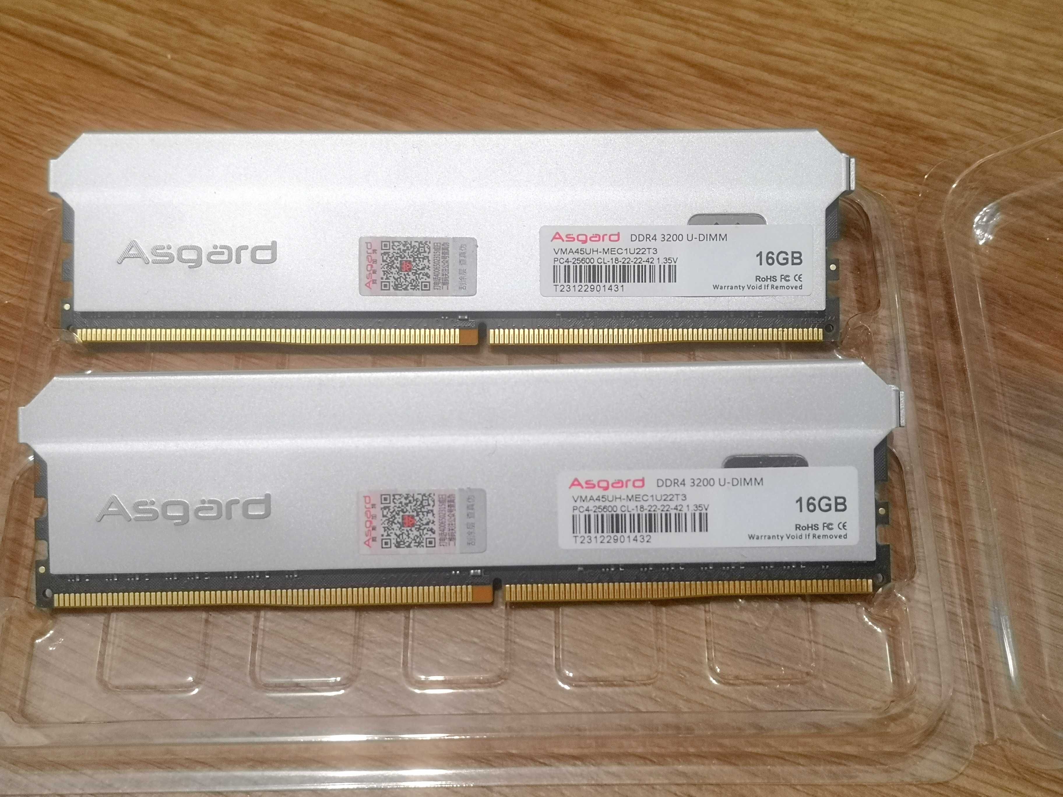 Asgard ddr4  32ГБ 3200 МГц оперативна пам'ять з металевим радіатором
