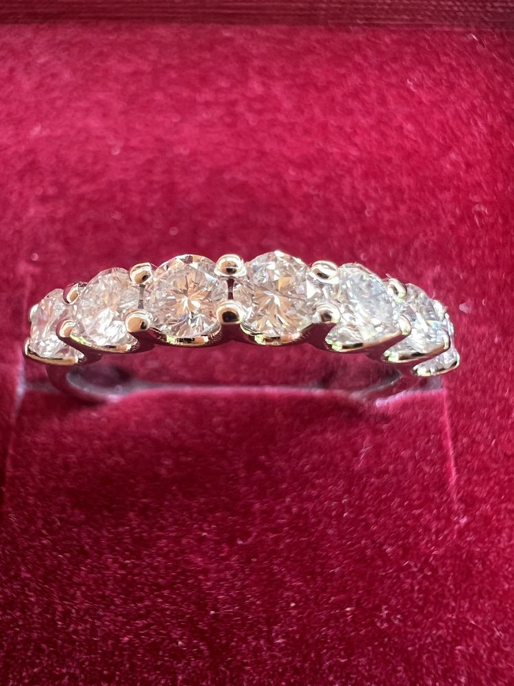 Золота каблучка з діамантами#кольцо с бриллиантами#дорожка tiffany#кюз