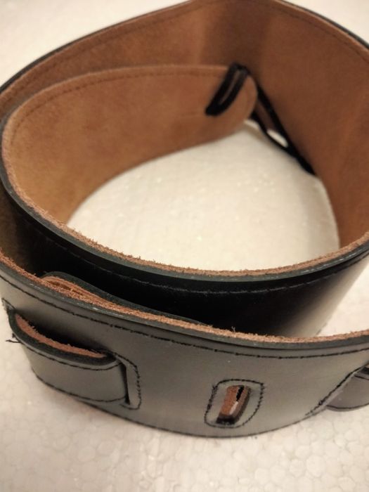 Pasek solidny Pas do gitary Prawdziwa skóra