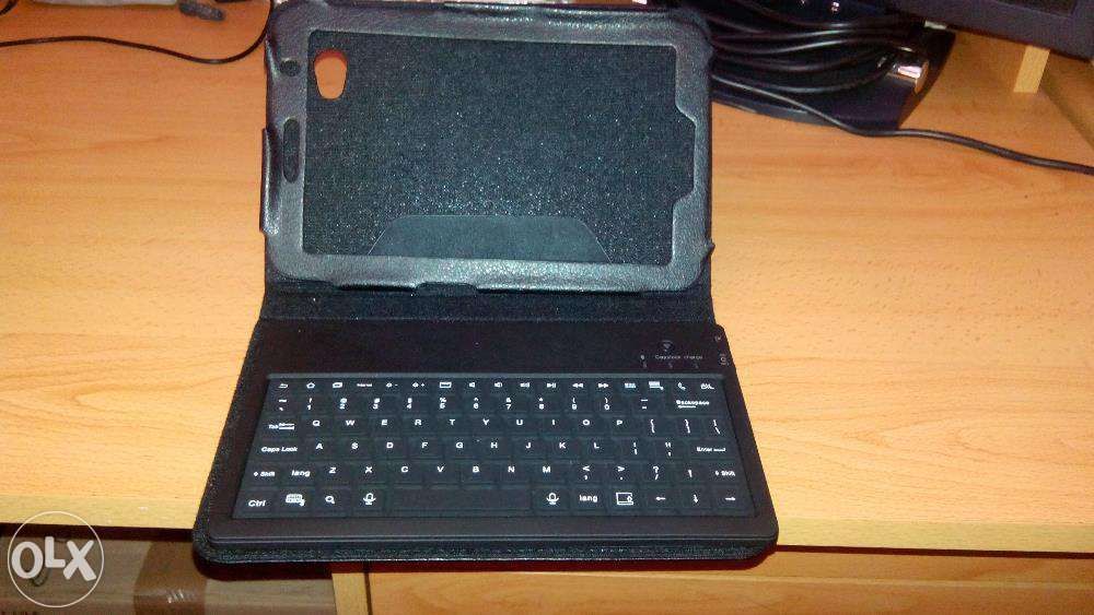 Teclado bluetooth com capa para Samsung Galaxy Tab/Tab 2