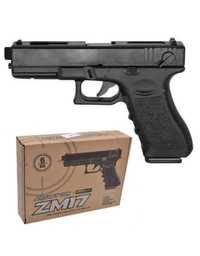 Игрушечный пистолет ZM17 , Глок 17, 6мм. Метал+пластик