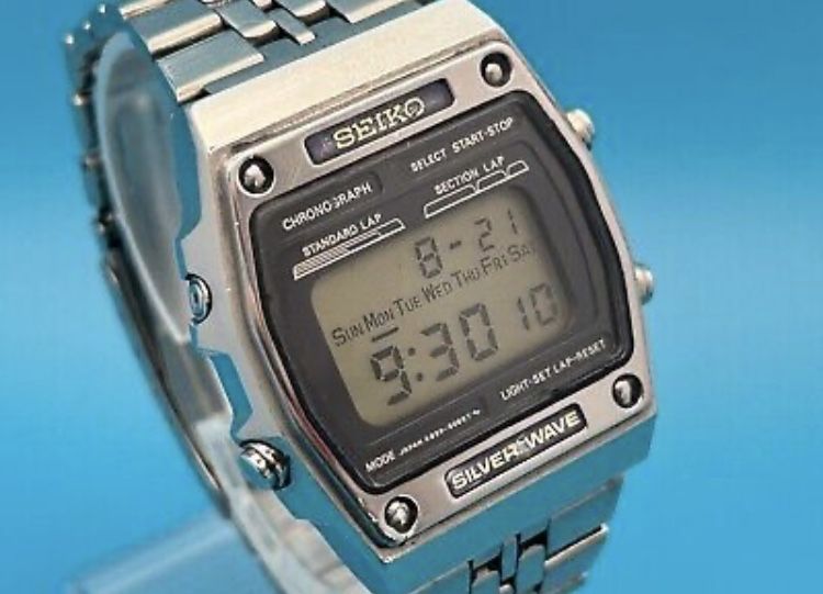 SEIKO SILVER WAVE VINTAGE zegarek cyfrowy lcd LCD - 1978