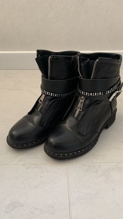 Кожаные осенние ботинки 36,5-37р