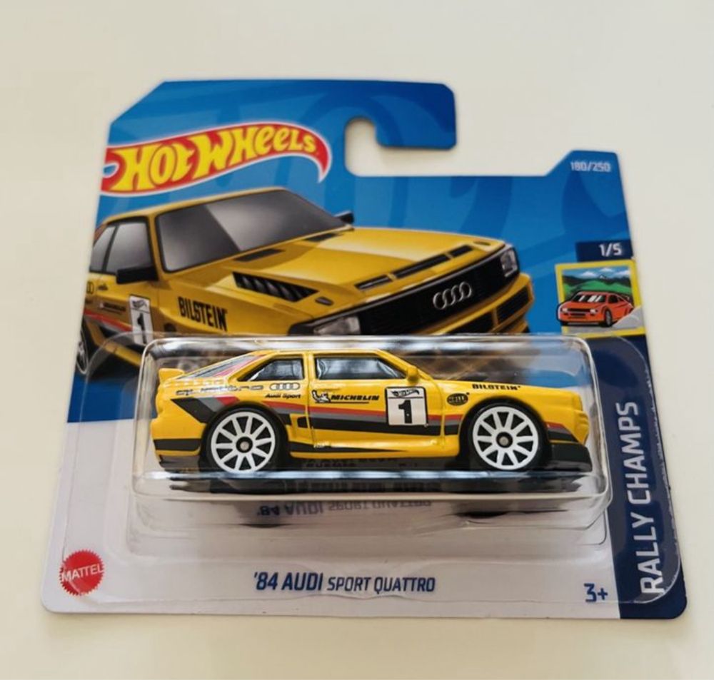 Hot Wheels Audi Sport Quattro 84 Michelin rally bilstein