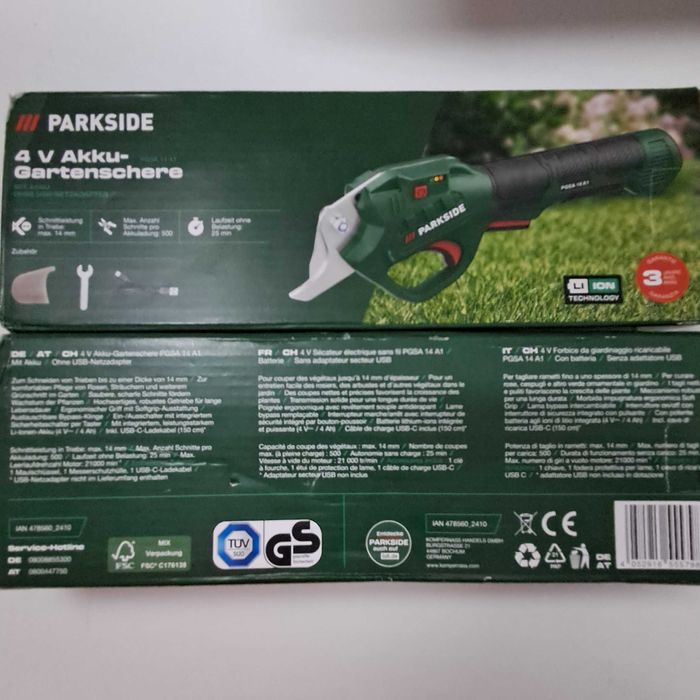 Секатор акумуляторний Parkside.