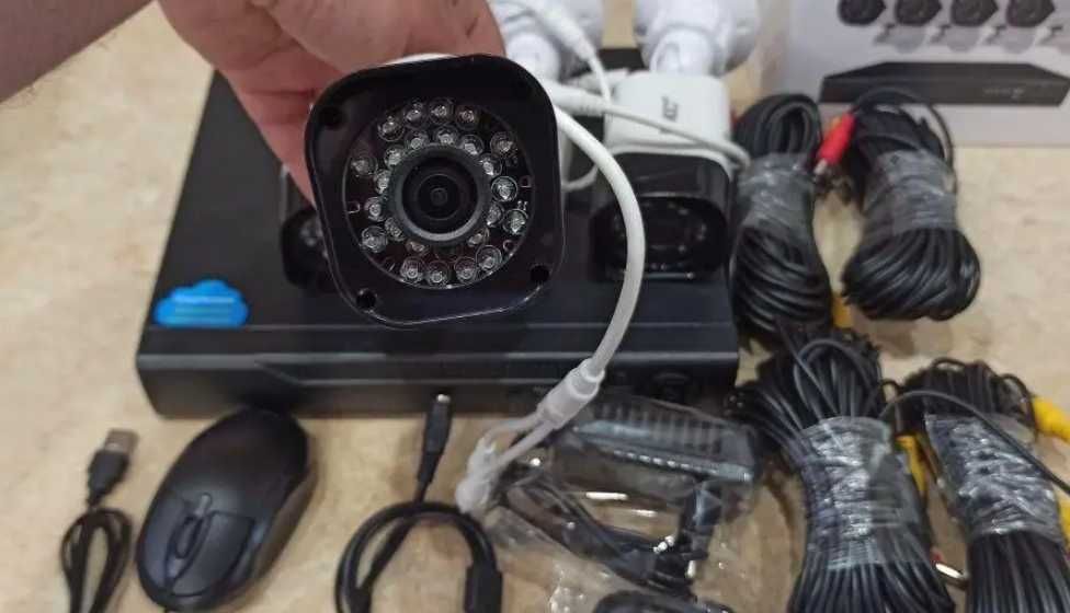 Полный комплект камер видеонаблюдения система для дома уличная