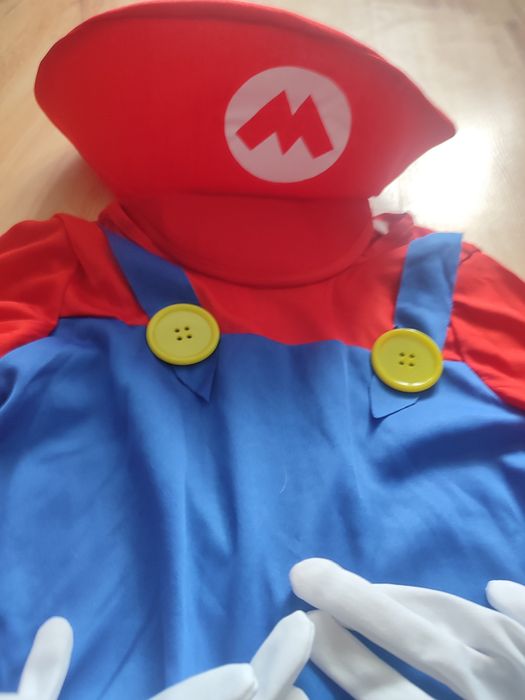 Strój Mario Bros dla 3-4 latka 104-110