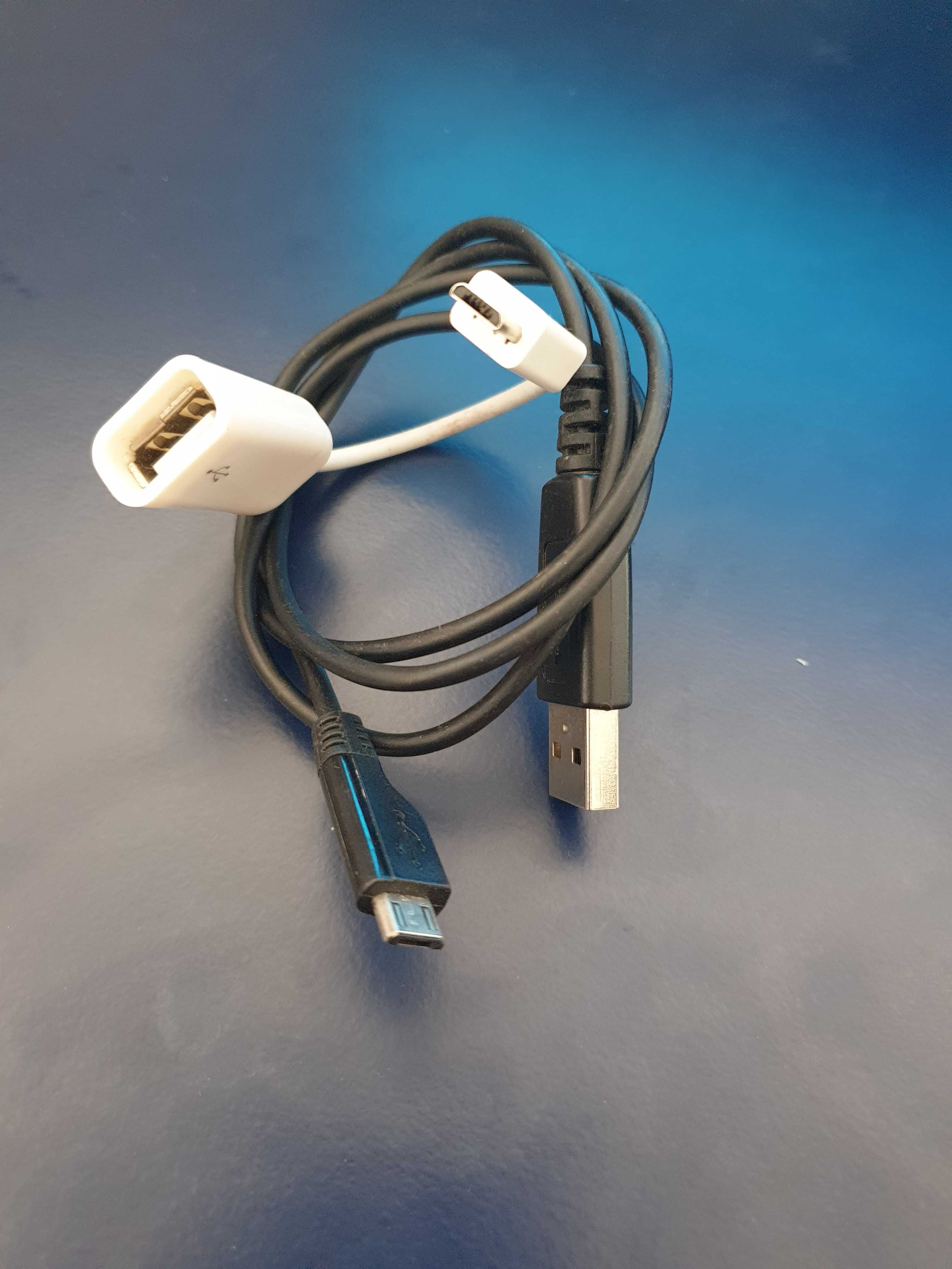 Адаптер кабель переходник OTG USB to micro USB / папа мама